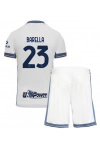 Fotbalové Dres Inter Milan Nicolo Barella #23 Dětské Venkovní Oblečení 2024-25 Krátký Rukáv (+ trenýrky)